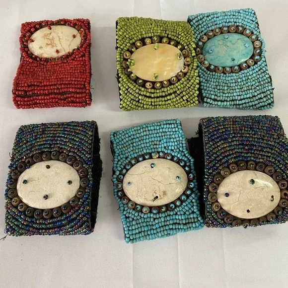 Vintage Bead Wrap Bracelets (6) (EQ) - Picture 4 of 12